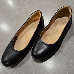 NATURALIZER  Dream Pairs Women's Leather Upper Ballet Flats - Black - Size 7.5M